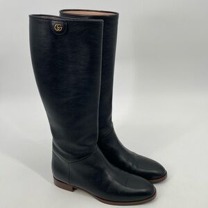 Gucci Puima Lux Energy Riding Black Boot size 8 | 38+ | 38.5